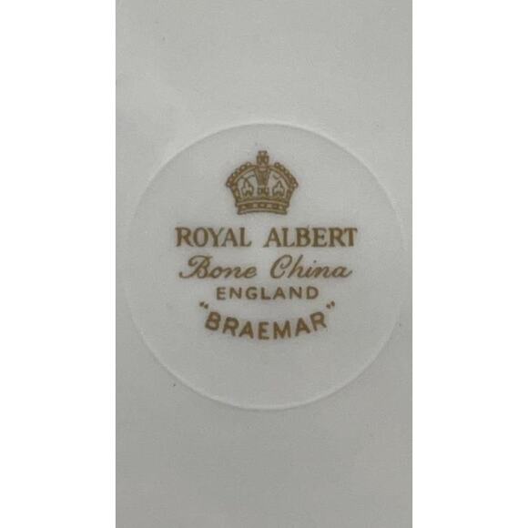 Royal Albert Braemar Bone China 6.25" Dessert Plates Set of 6 Pink Gold Fluted - Picture 7 of 13